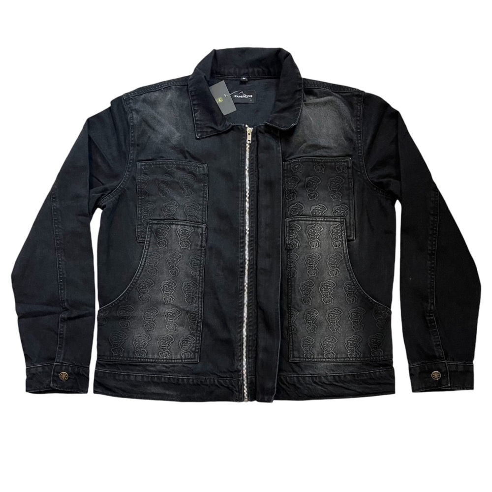 BLACK WORK DENIM JACKET
